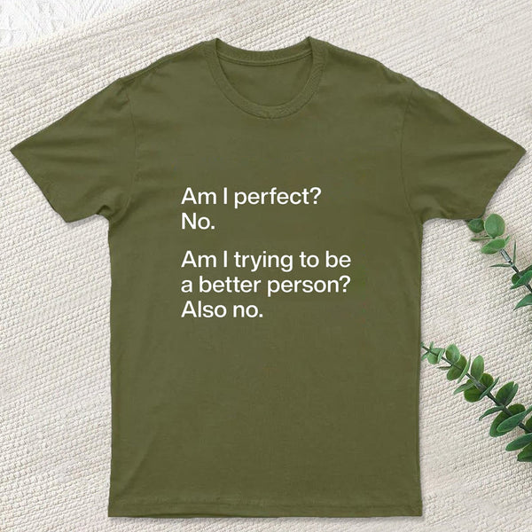 Am I Perfect No Geek T-Shirt