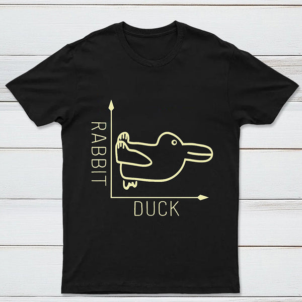 Rabbit or Duck Funny Geek T-Shirt