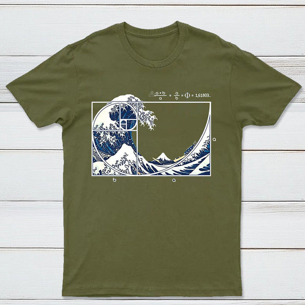 The Great Fibonacci Wave Science Geek T-Shirt
