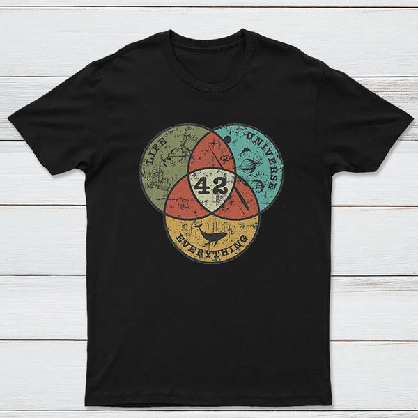 Life, the Universe & Everything Nerdy Graphic T-Shirt