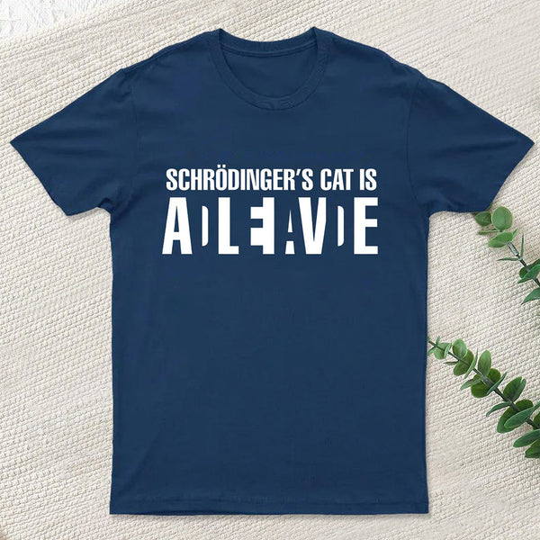 Schr?dinger's Cat ADLEIAVDE Geek Science T-Shirt