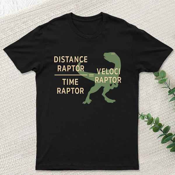 Equations Of Motion Science Velociraptor T-Shirt