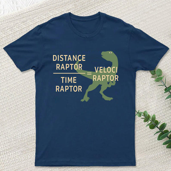 Equations Of Motion Science Velociraptor T-Shirt