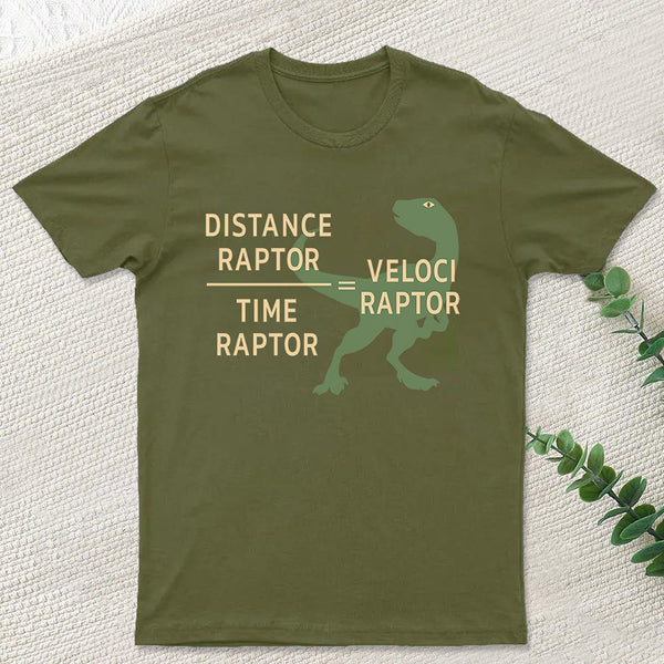 Equations Of Motion Science Velociraptor T-Shirt