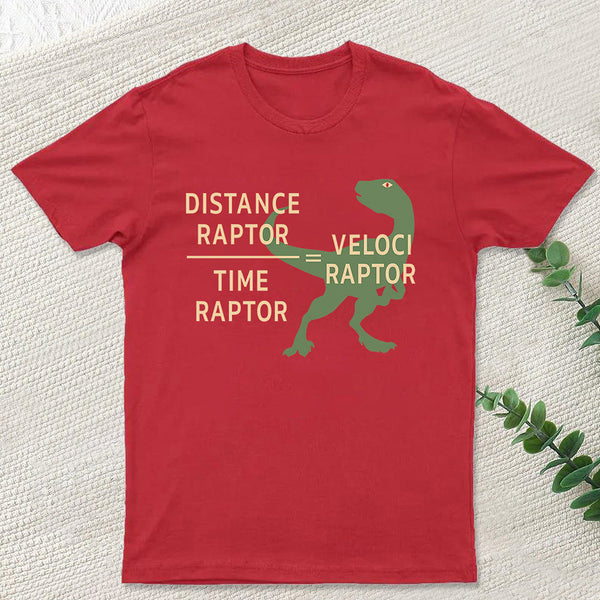 Equations Of Motion Science Velociraptor T-Shirt
