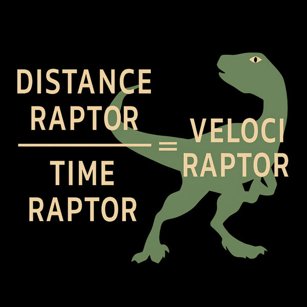Equations Of Motion Science Velociraptor T-Shirt
