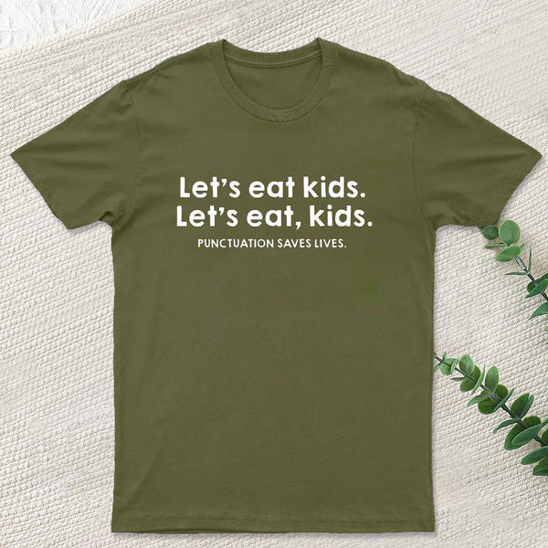 Punctuation Saves Lives Funny Nerd T-Shirt