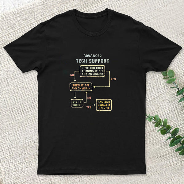 Turn It Off And On Again Geek T-Shirt
