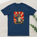Rock Music Cat Vintage Geek T-Shirt
