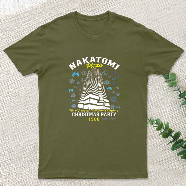 Christmas Nakatomi Building Die Hard Geek T-Shirt