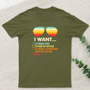 Funny Music lover Gift I Want It All Geek T-Shirt