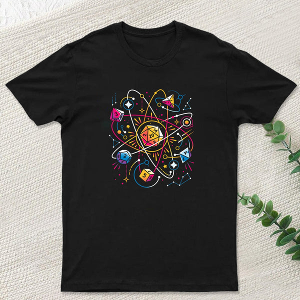 Orbital Atomic Dice Geek T-Shirt