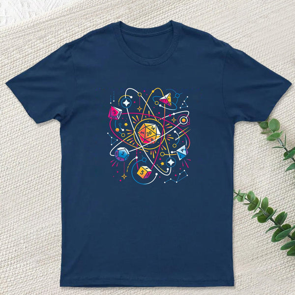 Orbital Atomic Dice Geek T-Shirt
