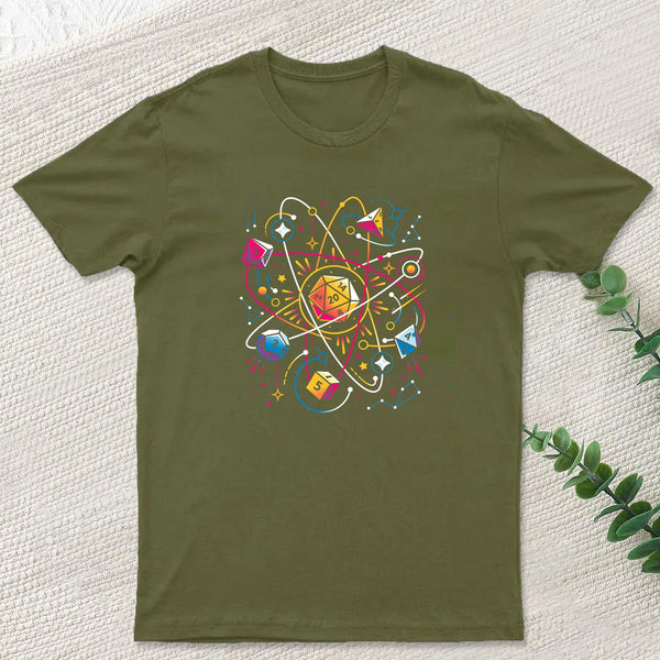 Orbital Atomic Dice Geek T-Shirt