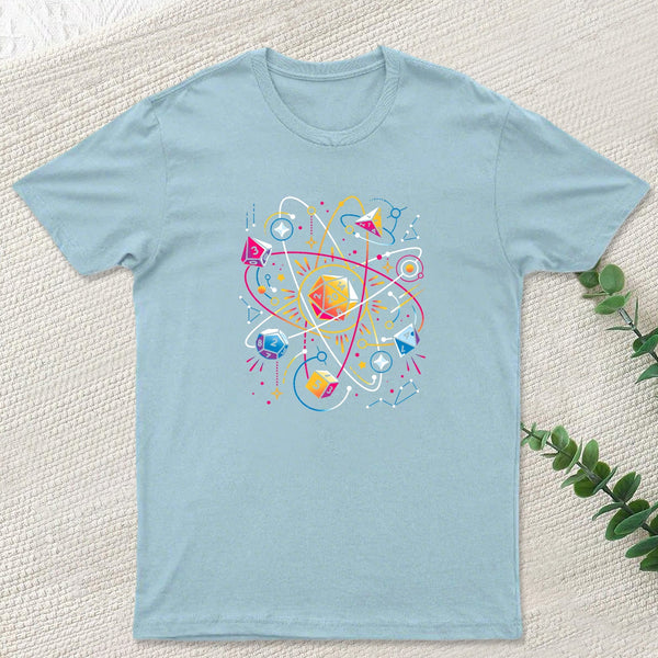 Orbital Atomic Dice Geek T-Shirt