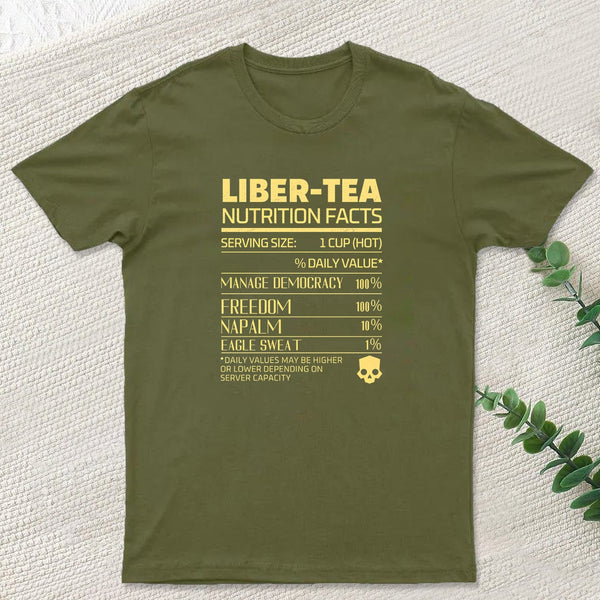 Liber-tea one cup at a time! helldivers Geek T-Shirt