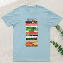 Classic Banned Books Stack Geek T-Shirt
