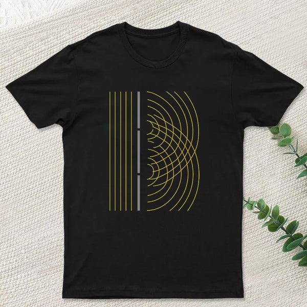 Double Slit Light Wave Particle Science Experiment T-Shirt