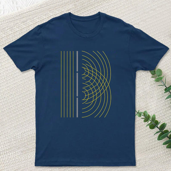 Double Slit Light Wave Particle Science Experiment T-Shirt
