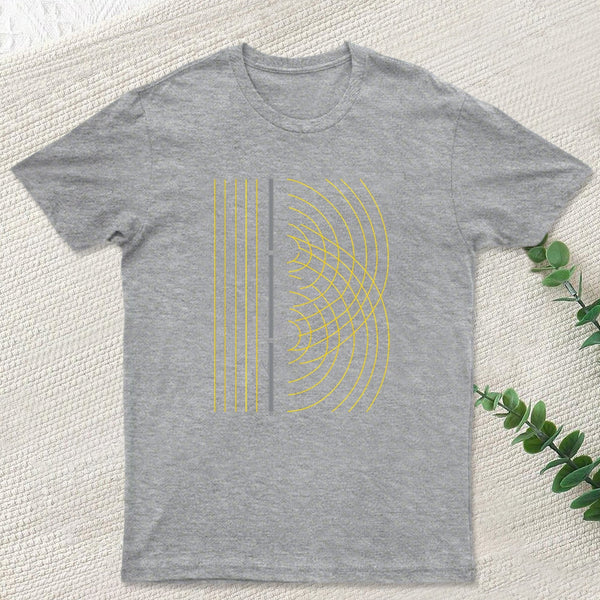 Double Slit Light Wave Particle Science Experiment T-Shirt