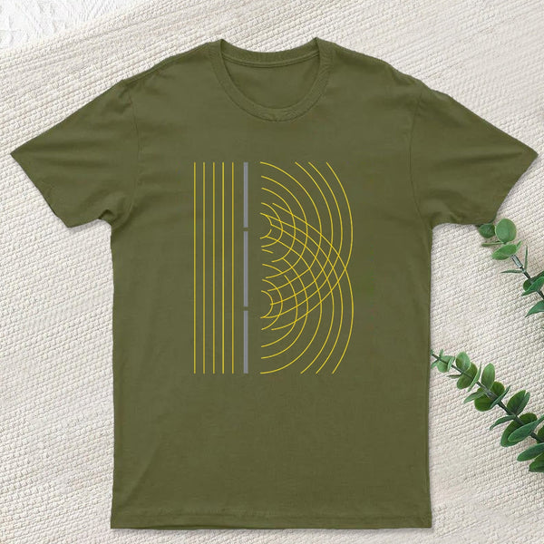 Double Slit Light Wave Particle Science Experiment T-Shirt