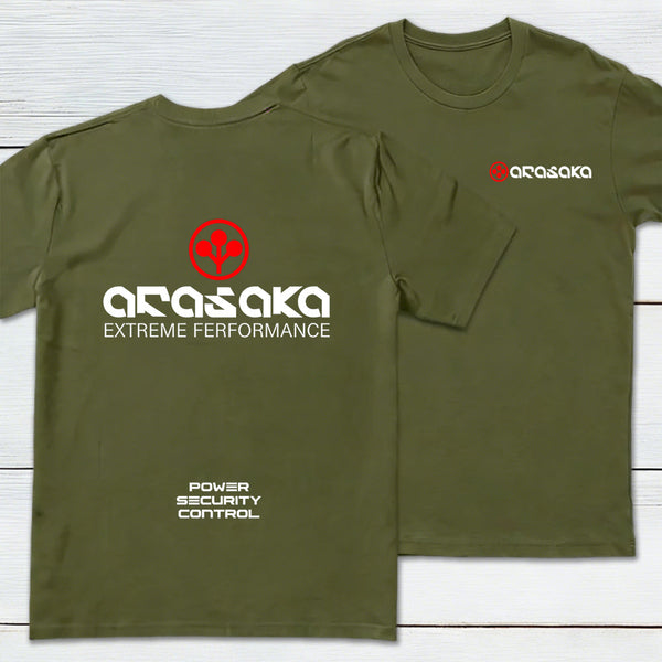 Arasaka Front and Back Printed Geek T-Shirt