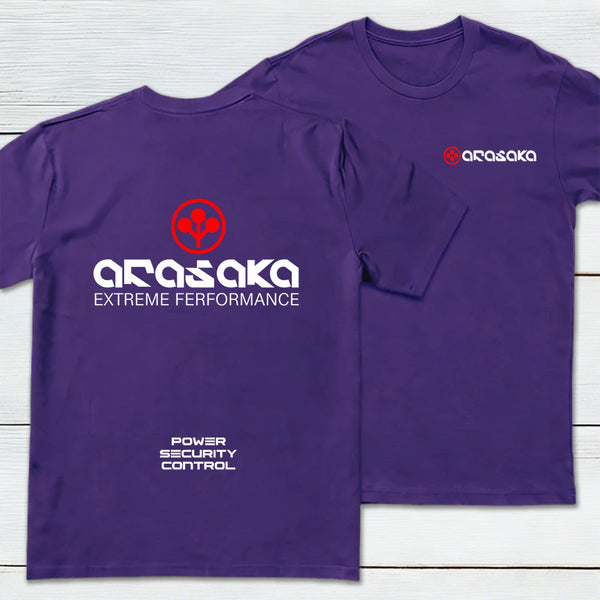 Arasaka Front and Back Printed Geek T-Shirt