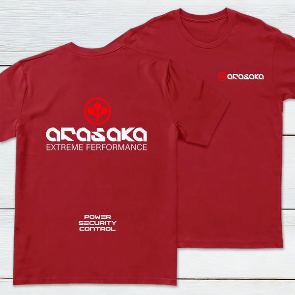 Arasaka Front and Back Printed Geek T-Shirt
