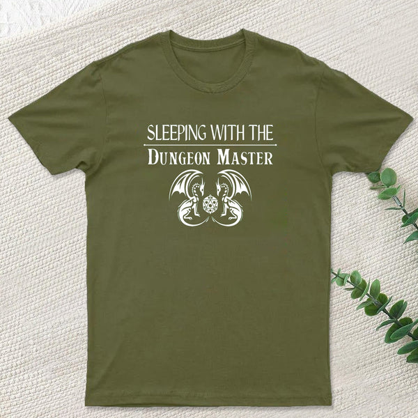 Sleeping With The Dungeon Master Nerd T-Shirt