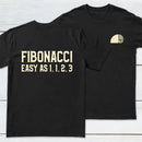 FIBONACCI Front and Back Printed Geek T-Shirt