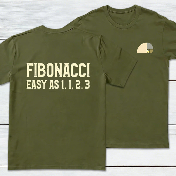 FIBONACCI Front and Back Printed Geek T-Shirt