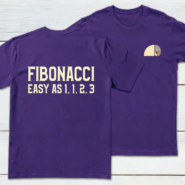 FIBONACCI Front and Back Printed Geek T-Shirt