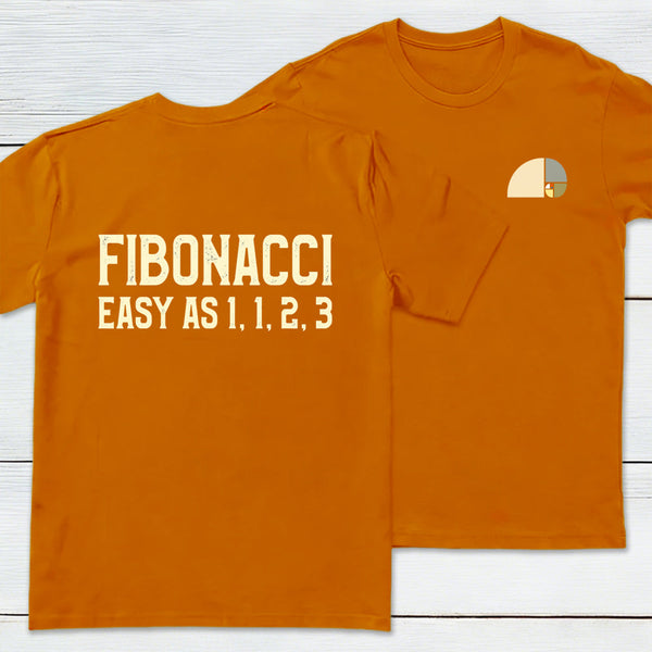 FIBONACCI Front and Back Printed Geek T-Shirt