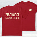FIBONACCI Front and Back Printed Geek T-Shirt
