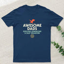 Awesome Dads Explore Dungeons and Slay Dragons Geek T-Shirt