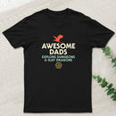 Awesome Dads Explore Dungeons and Slay Dragons Geek T-Shirt