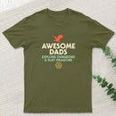 Awesome Dads Explore Dungeons and Slay Dragons Geek T-Shirt