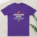 Awesome Dads Explore Dungeons and Slay Dragons Geek T-Shirt