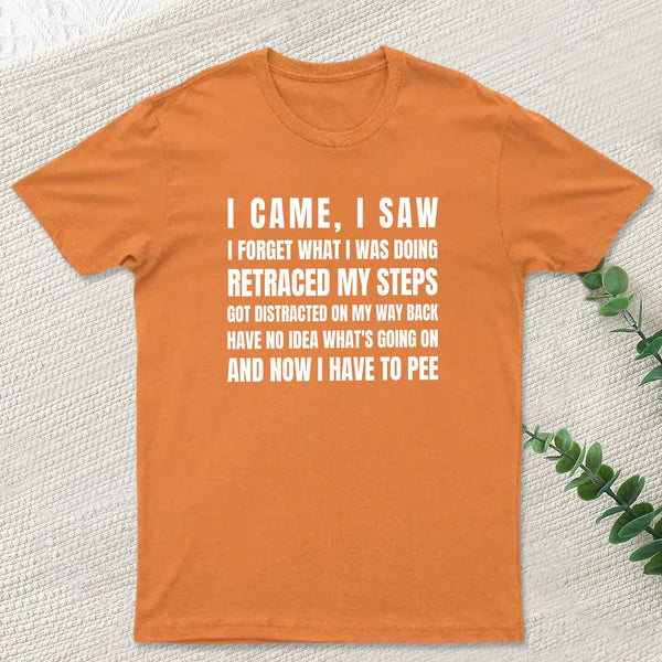 I Came, I Saw, I Have To Pee T-Shirt