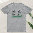 Oh This Calls For A Spreadsheet Funny Office Geek T-Shirt