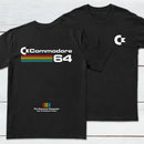 Commodore 64 White Front and Back Printed Geek T-Shirt