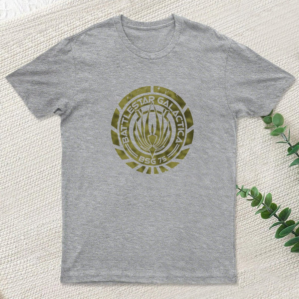 Battlestar Galactica Crest Nerd T-Shirt