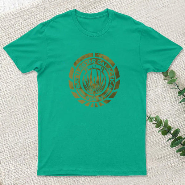 Battlestar Galactica Crest Nerd T-Shirt
