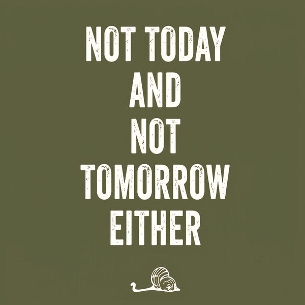 MEH Not Today Front and Back Printed Geek T-Shirt