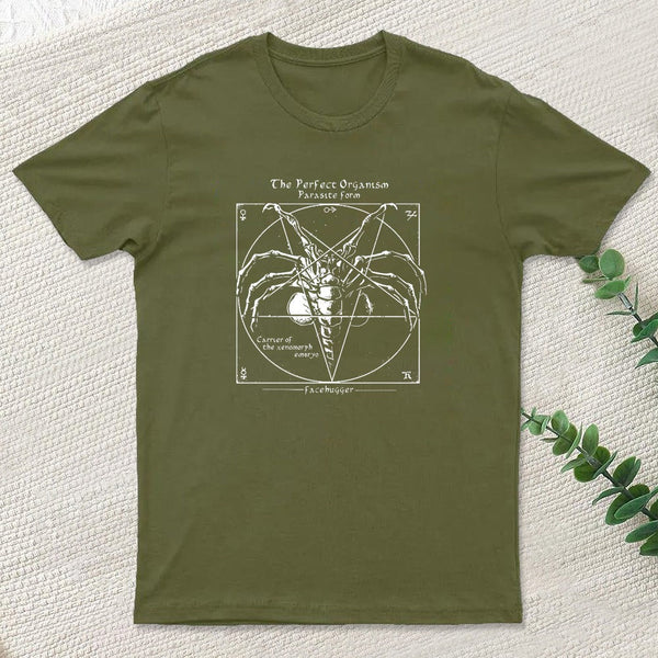 Alien Pentagram Nerd T-Shirt