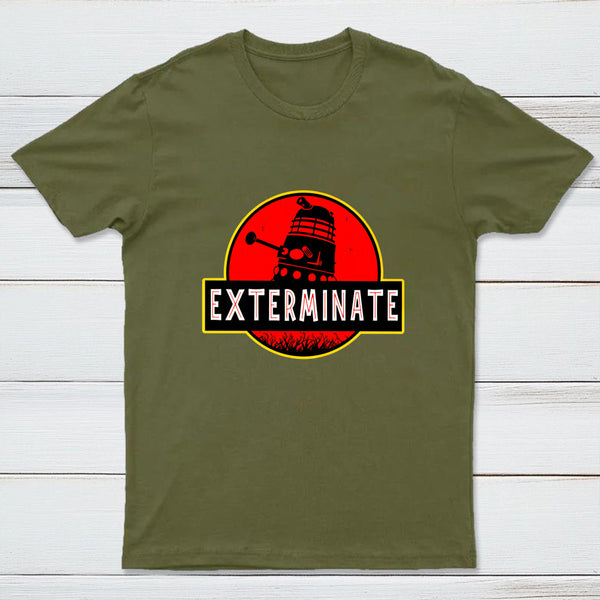 Darlek Exterminate Jurassic Park Dr Who Geek T-Shirt