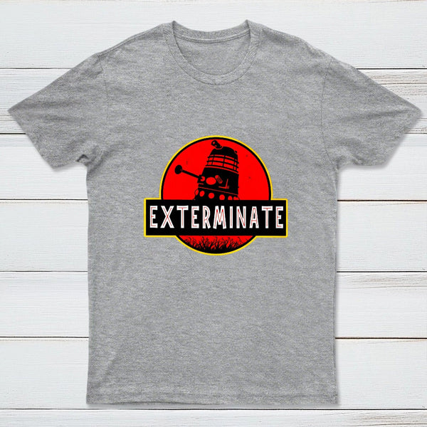 Darlek Exterminate Jurassic Park Dr Who Geek T-Shirt