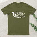 Dachshund Dog Its Been a Long Day Nerd T-Shirt