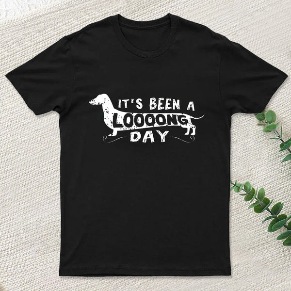Dachshund Dog Its Been a Long Day Nerd T-Shirt