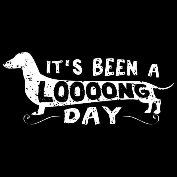 Dachshund Dog Its Been a Long Day Nerd T-Shirt